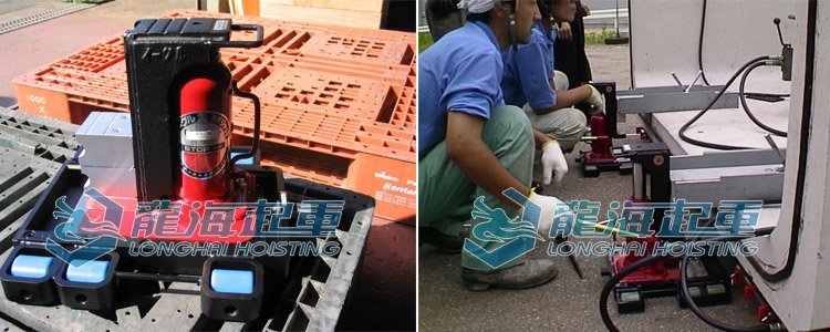 FR系列帶滑動臺千斤頂應用圖