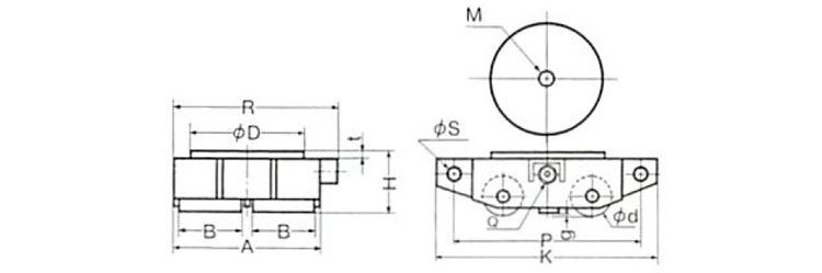 TIRROLLER WJ型搬運(yùn)小坦克,WJ型搬運(yùn)小坦克尺寸圖