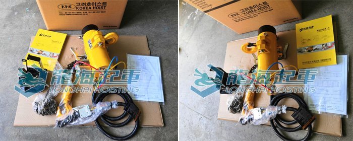 韓國(guó)KHC氣動(dòng)葫蘆到貨圖